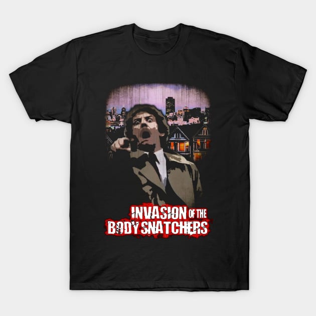 Invasion of the Body Snatchers 1978 Fan Art Design T-Shirt by HellwoodOutfitters